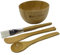 BEECO GIF2U Face Mask Mixing Bowl Set Bamboo,4 Pack Diy Facial Tools For Skin Care,Facemask Mixing Tool Kit With Facial Mask Bowl,Spatula,Spoon,Brush Applicator,Facial Esthetician Supplies