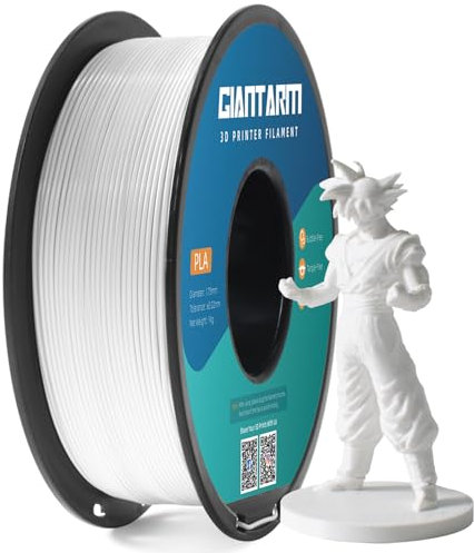 PLA Filament 1.75mm, GIANTARM 3D Drucker Filament PLA Warmweiß 1kg Spool