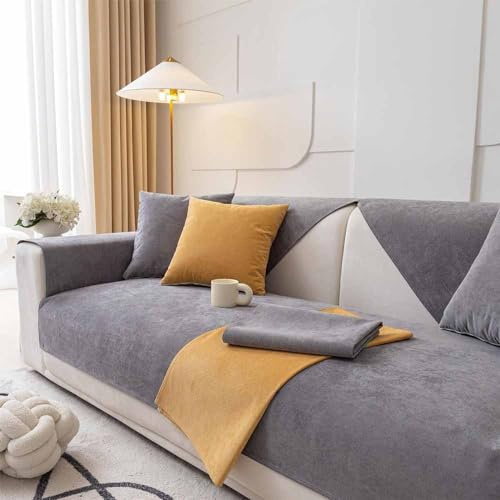 YWQJL Sofabezug Wasserdicht Sofabezüge, Rutschfester Sofaschoner Ecksofa L Form Sofaüberwurf, Hund Katze Sofa Überwurf Sofaschutz, Sofa Abdeckung 1 2 3 4 Sitzer(B3,70x150cm)