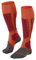 FALKE Herren Skisocken SK1 Comfort M Kh Wolle Funktionsmaterial warm dick 1 Paar, Orange Flash 8288, 44-45
