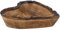 Divit Shilp Natural Wooden Tray, Serving Bowl for Salad, Veggies and Fruits, Large Deep Tray for Family, Party. (Heart Bowl Bark Edge)