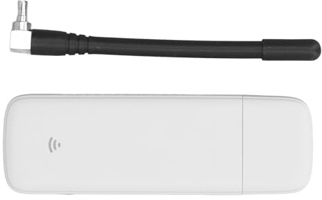 4G LTE USB WLAN, Modem Schnurloser Tragbarer WLAN-Hotspot mit Abnehmbarer Externer Antenne, Plug-and-Play10 Geräte Unterstützter WLAN-Router mit SIM-Kartensteckplatz,