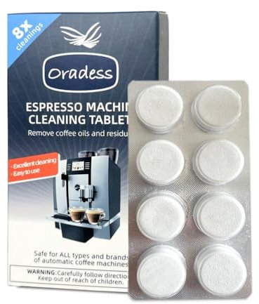 Coffee Machine Cleaning Tablets, 8 Count, for Breville, Nespresso and More Espresso Machines