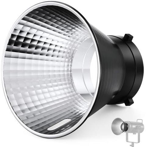 NEEWER RF2 Standard-Reflektor-Diffusor mit Bowens-Halterung für NEEWER CB300B, CB100C, FS230, Vision 4, Vision 5, S101-400W Pro, Q4 Studio-Blitz & LED-Videoleuchte, 18 cm, 25°