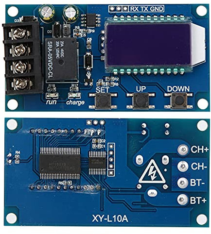 XY L10A Lithium-Batterie-Laderegler-Modul, LCD-Display, 6–60 V, Automatische Ladesteuerung, Geeignet für Verschiedene Speicherbatterien, Lithiumbatterien (XY-L10A-Akku)