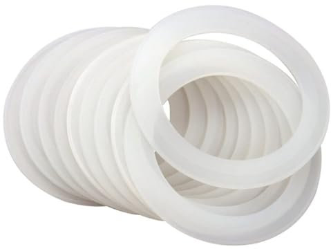 FiTspi 20Pcs Silicone Sealing Rings Gaskets,Food Storege Jars Replacement Airtight Leak-proof Rubber Seals Rings for Mason Regular Mouth Jar Lids Storage Cap (86mm)