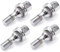 Radschrauben,Radbolzen 4 Stücke 17mm Radmuttern Legierung Bolzen Flachsitz Passend für Peugeot 206 207 307 308 406 407 607