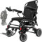 VOCIC V81 Carbon Elektrorollstuhl Faltbar Leicht-24KG,28KM Supersportwagen Rollstuhl Elektrisch mit Pannensichere Reifen für All Gelände mit Doppelbatteriedesign,Airline genehmigt,5 Jahre Support