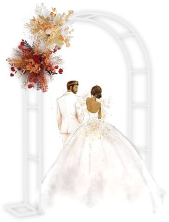 Arco nuziale in metallo per cerimonia all'aperto decorazione giardino stand 250x220cm bianco pergolato pergolato con arco per piante rampicanti e decorazione patio