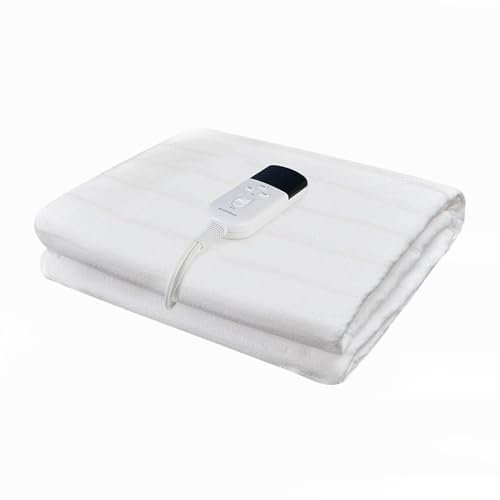 RUIANBAO Couverture chauffante électrique Couverture chauffante minuterie Tapis Chauffant Grande Taille 160 * 130cm 220V Matelas Chaud Hiver Chauffage de lit