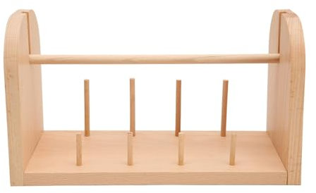 Spulenhalter, Fadenhalter, Spulenregal aus Holz, Nähwerkzeuge, Garn-Organizer und Aufbewahrung, Becherhalter