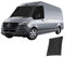 luolety Frontscheibenabdeckung für Mercedes Sprinter 2019–2024, 600D Verdunkelung, wasserdicht, Frontscheibe, Sonnenschutz, Windschutzscheibenabdeckung