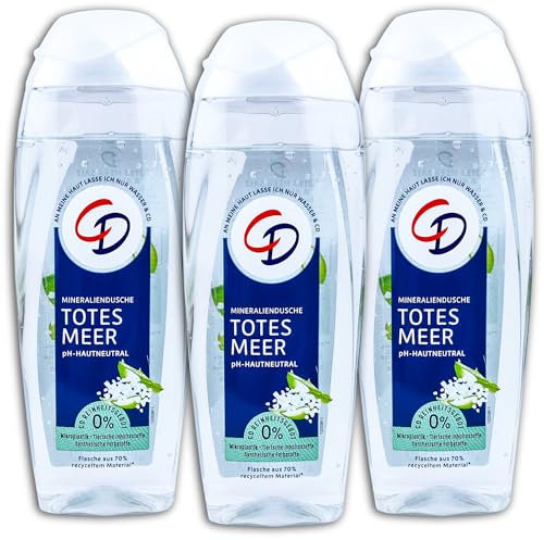 3 er Pack CD Mineraldusche Totes Meer Salz & Aloe Vera Duschgel 3 x 250 ml