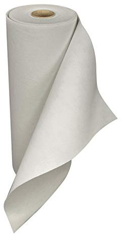 OLIVO.shop Tapis de mariage blanc, rouleau de tapis, tapis de mariage, Noël, cérémonie, fête, aménagement, extérieur, au mètre, antidérapant ROMOQU blanc (blanc, 1 x 10 cm)