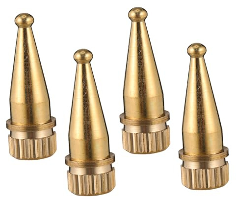 HEALSOPTHY 4stücke Teiliges Lautsprecher-Spike Massivem Kupfer Stoßdämpfende Audio-füße Für Stabile Lautsprecherständer Verbesserte Vibrationstrennung Langlebige Installation Für HiFi-Boxen