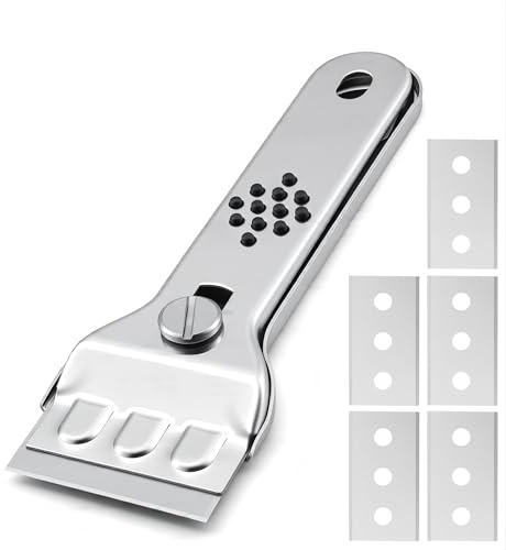 Oven Cleaning Kit with 5 Attachments | Multi surface kitchen tool set for oven glass, hobs and ceramic surfaces, including scraper attachments.