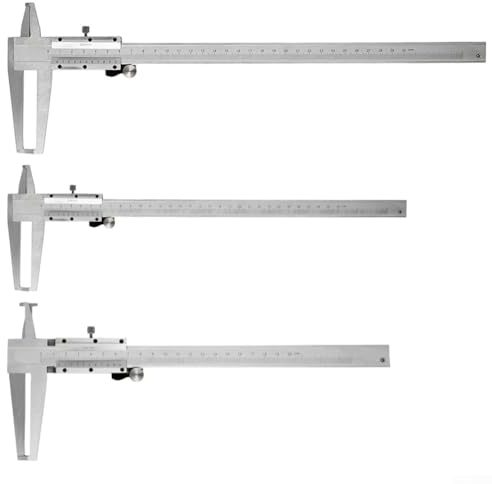 Pied à coulisse à double rainure en acier inoxydable conçu pour une mesure interne précise avec un fonctionnement fluide et des graduations claires (9-200 m)