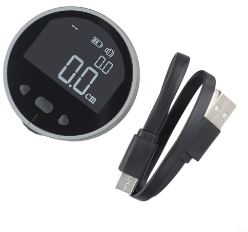 Vasiumic Digitales Maßband, 99 m lange Reichweite – Entfernungsmesser mit 0,% Genauigkeit, wiederaufladbarer 200-mAh-Akku, Gehäuse aus Aluminiumlegierung, für Carpen