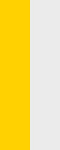 U24 Fahne Flagge Gelb-Weiß im Hochformat Premiumqualität 150 x 400 cm