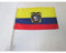 AZ FLAG - Autofahne Ecuador - 45x30 cm - Ekuadorianische Autoflagge 30 x 45 Cm - Auto Flaggen