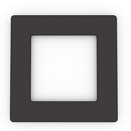 Single Light Switch Socket Coloured Acrylic Surround Finger Plate - Huge Colour Choice (Black)