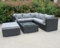 Enjoy Fit Rattan Polyrattan Lounge Sitzgruppe Garnitur Gartenmöbel 5 Sitze mit Couchtisch