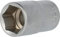 BRILLIANT TOOLS BT022808 Llave de vaso hexagonal de 1/2, 17 mm [Powered by KS TOOLS]