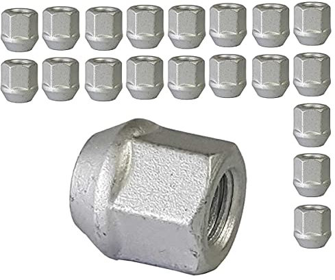 20 Radmutter M12x1,5 60° Kegelbund offen mit Bund DC SW 19mm 20-KEMUTTER1215DC