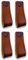 Brute Strength - Leather Handles for Furniture - Cognac - 4 pcs - 16,5 x 2,5 cm - Cabinet Handle, Door Handle for Kitchen, Bathroom, cabinets, Dresser, Wood