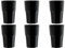 Garnet Granity 40 - Lot de 6 gobelets noirs réutilisables en plastique, passent au lave-vaisselle, 0,4 L, 40 cl capacité totale / 33 - 35 cl capacité utile, fabriqués en Italie