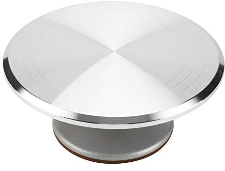 Dioche - Supporto rotondo per decorazione torte, 30,5 cm, con tappetino antiscivolo in silicone