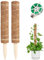 KINGLAKE Rankhilfe Monstera, 2 Stück 40CM Kokosstab Monstera, Stab für Monstera mit Zubehör, Moosstab Pflanzen Kletterhilfe-Mit 30m pflanzendraht mit Allesschneider