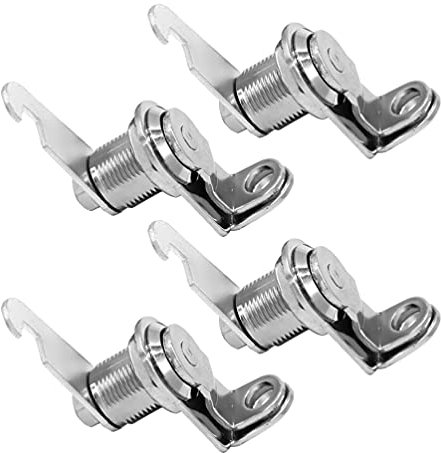 Housoutil Cabinet Cam Cassetta Degli Attrezzi In Lega di Zinco Serratura Con Chiave Serrature Serratura di Sicurezza Serratura Della Camma Tubolare Per Armadio Cabinet File di 4Pcs