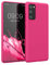 kwmobile Housse Compatible avec Samsung Galaxy S20 FE Coque - Housse de téléphone Protection Souple en Silicone - Rose Fluo
