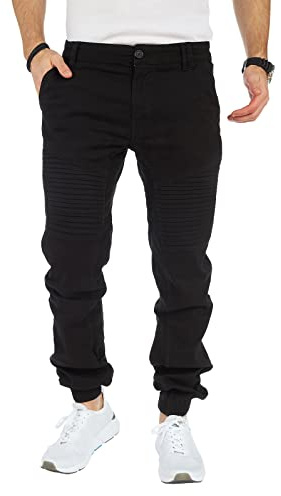 8009 Herren Cargohose aus Baumwolle männer Cargohose Chino Hose Freizeithose Slim fit Cargohose Slim fit Chino Hose stylisch Cargohose (as3, Numeric, Numeric_29, Plus, Regular, A-Black, 32)