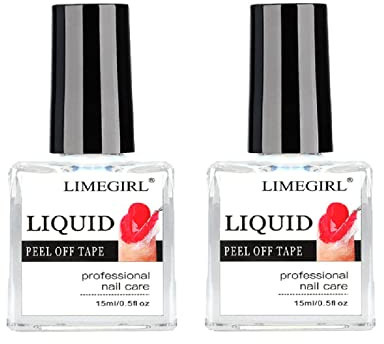 15ml Peel off Nail Polish for Nails, 2 Latex Nail Polish Barrier, Easy Peel Polish Barrier, Anti-overflow Glue, Manicure Edge Protection