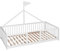 Cama Montessori 140x70. Cama Infantil Tipo Tipi Apache Wonderland para niños a Partir de los 2 años de Edad. Cama de Madera de Haya y Color Blanco CoolDreams