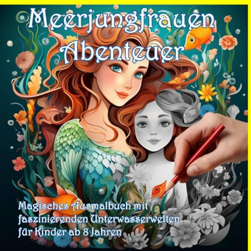 Meerjungfrauen-Abenteuer: Magisches Ausmalbuch für Kinder ab 8 Jahren. Mit Steckbriefen der ganzen Meerjungfrauenfamilie!: Faszinierende ... Kuschelbären, Aliens und mehr, Band 1)