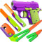 BLOOOK Fidget Toy Pistole,Figity Fingerspiele,Fidget Slider Anxiety Toys,aus Plastik,Mini 1911 Gun Toy,Anti Stress Figit Spielzeug, Teenager Erwachsene Kinder