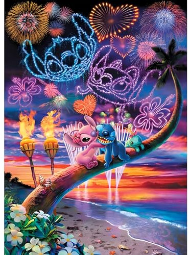 DPHERO 5D Diamond Painting Cartoon Diamant Painting Bilder Stitch Diamond Kunst Erwachsene Feuerwerk Diamond Painting Bilder Diamant Bilder Kinder DIY Cross Stickerei Malerei Kits Wand Dekor 30x40cm