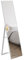 HOMCOM Rechteckiger Spiegel auf Fuß, Bodenspiegel für Garderobe, Wohnzimmer, Badezimmer, Flur – 40 x 47 x 147 cm – Weiß