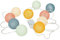 Atmosphera - Guirlande led 10 boules oya pile l175cm multicolore