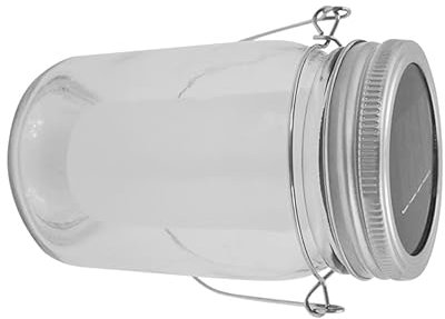 HEMOTON Solarbetriebene Dekorative Wandleuchte Mit Led Flammenlicht Wetterfestes Glas Laternenlicht Für Garten Balkon Und Außenbereich Solar Lampe Mit Aufhänger Für Deko