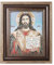 HZMAN Jesus-Malerei, Retro, handgefertigt, gewebt, orthodoxer Jesus, Bild, Poster, Wand-Tischrahmen für Wohnzimmer, Schlafzimmer, 30,5 x 25,4 cm