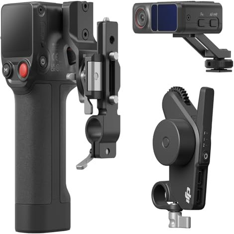 DJI Focus Pro Creator Combo, Controllo degli obiettivi AMF, Messa a fuoco fino a 20 m, 76.800 Punti di distanza LiDAR, Riconoscimento tramite IA, Controllo dell'obiettivo FIZ, Unità manuale