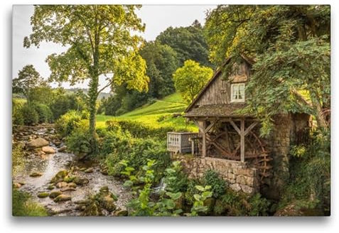 CALVENDO Leinwand · Rainbauernmühle im Schwarzwald