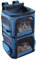 Doppel-Katzentragetasche für 2 Katzen, Hunderucksack für mittelgroße Hunde, Doppelfach, Haustier-Tragetasche für zwei Haustiere, für Outdoor-Reisen/Spaziergang und Picknick (blau)