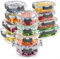 LEOM Glass Food Storage Containers Set with Latest Snap Locking Lids, Meal Prep Containers Set, Leakproof Lunch Containers, Glass Tubs, Dishwasher, Oven, Microwave, Freezer Safe, 24 Pieces Set