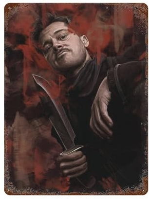 MYSJWLPOT Inglourious Basterds Poster, Wanddekoration, Kunst, Metallblechposter, moderne Heimdekoration, Kunst, Metallposter, Hausbar, Ladendekorationen, Vintage-Schild, Geschenk, 39,9 x 30 cm