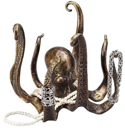 Octopus Mug Holder, Octopus Coffee Cup Holder, Octopus Sculpture Cup Holder, Retro Fun Simulation Statue, Cast Iron Cup Jewelry Holder, Home Decoration